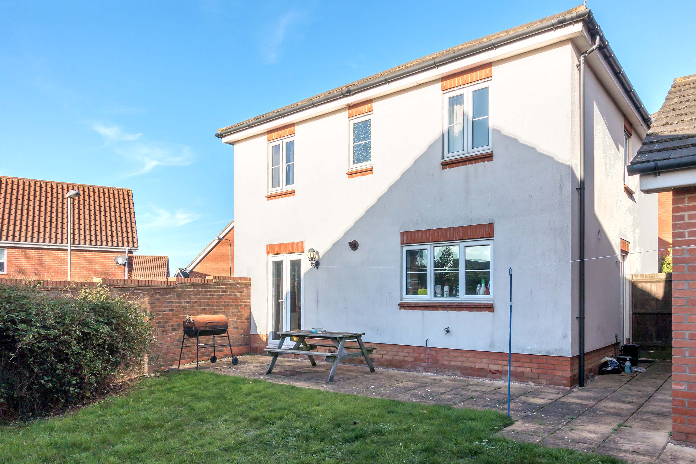 White detached house