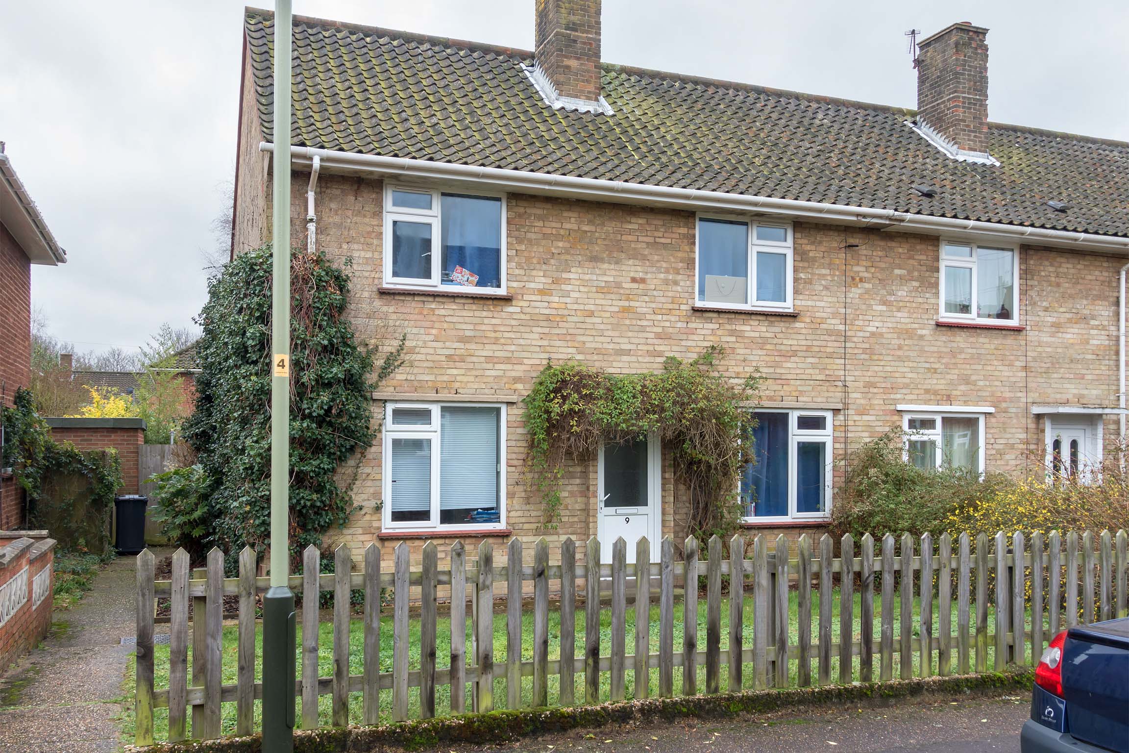 Brick semi detached house