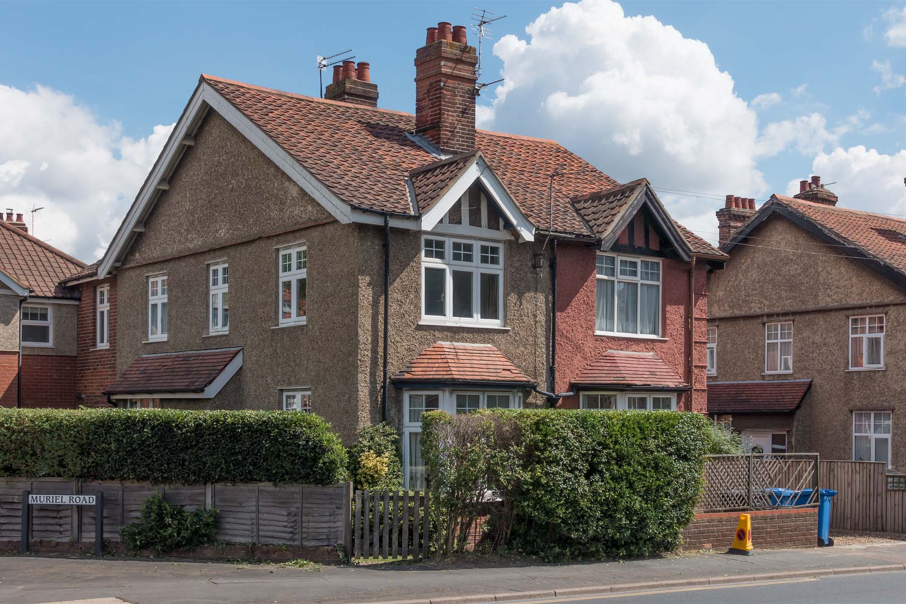 Large semi-detached house with bay window