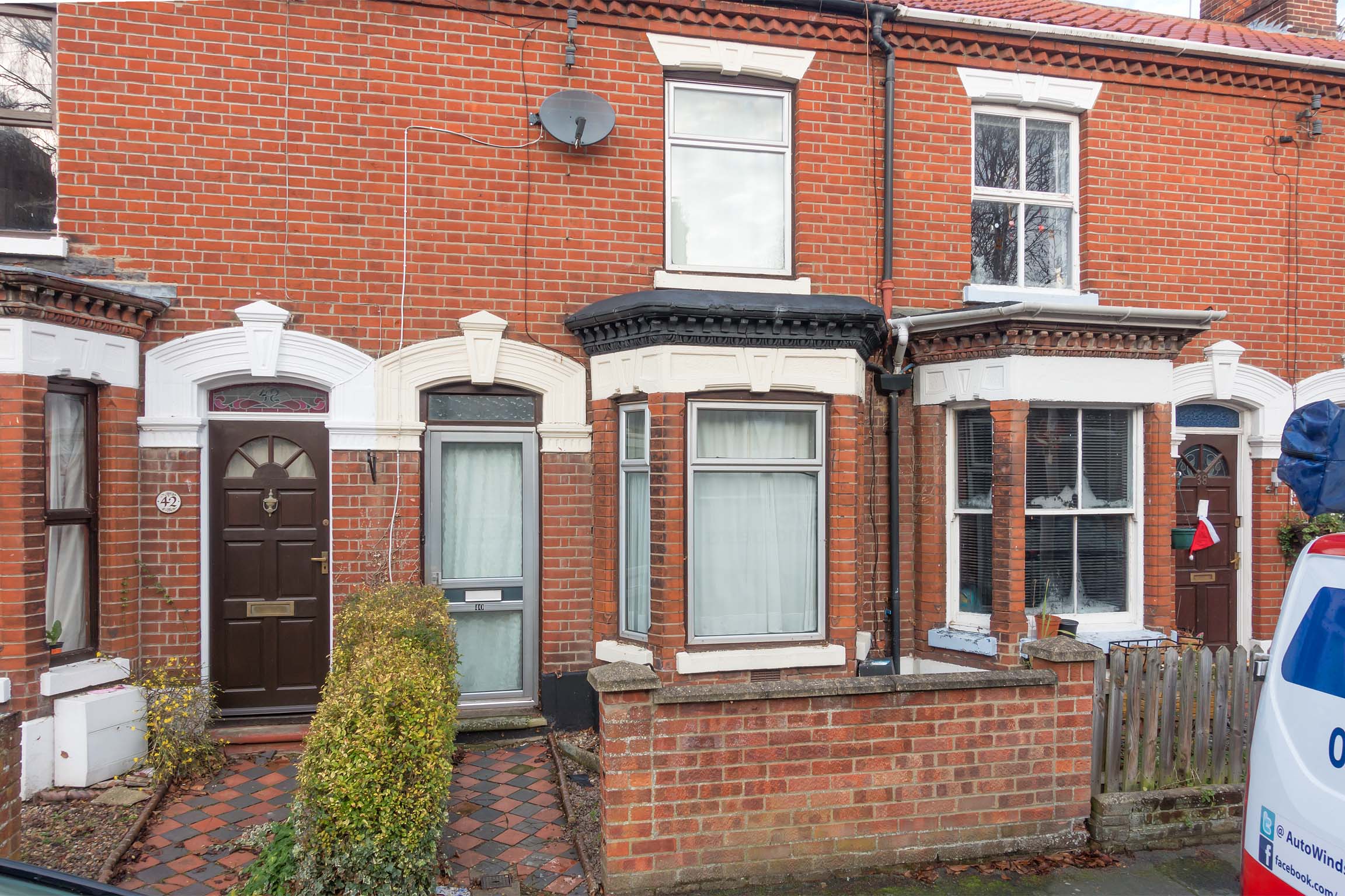 Brick terraced house