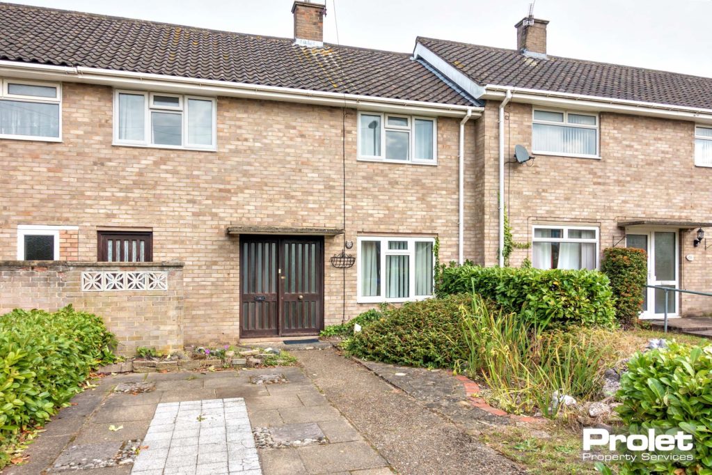 Terraced brick house